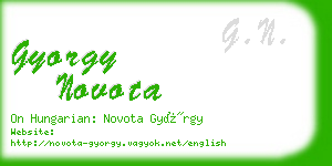 gyorgy novota business card